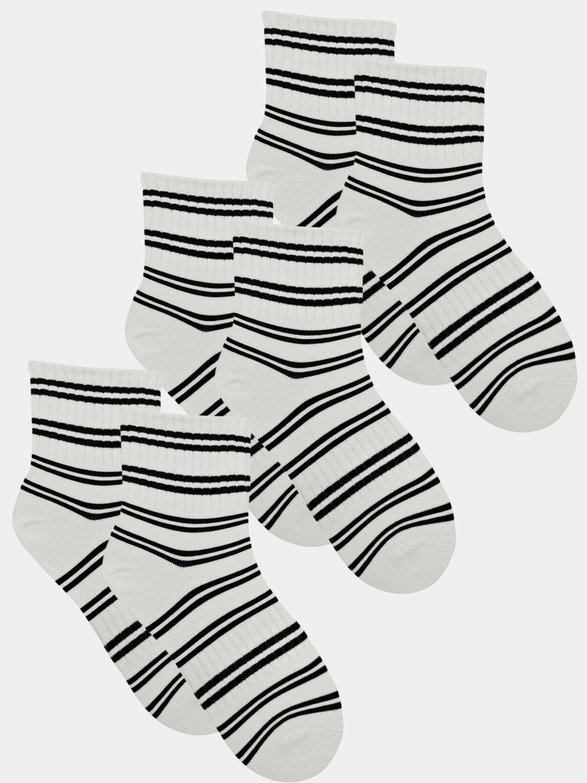 Skarpety w paski 3-pak 39-41