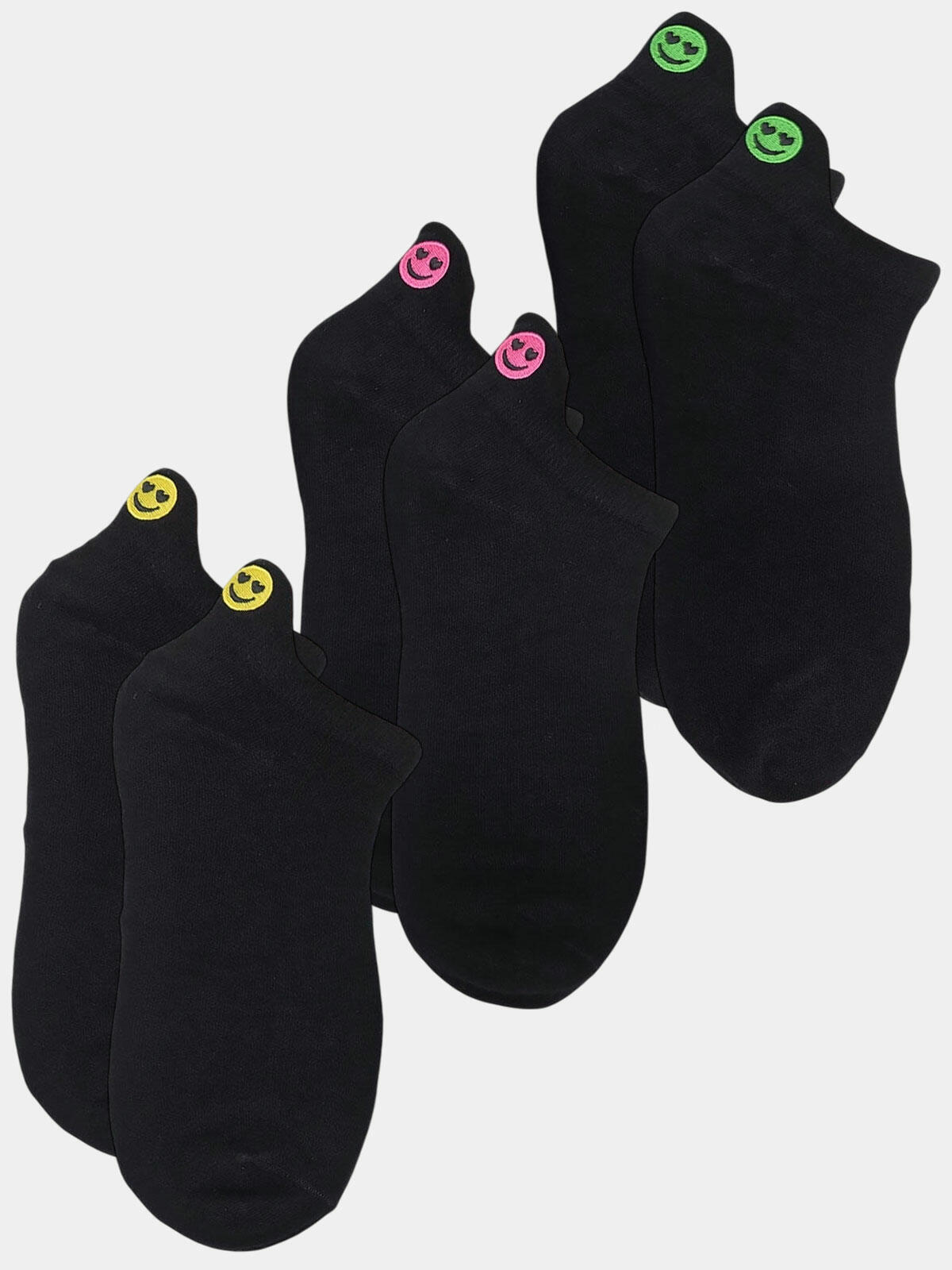 Stopki z neonowymi buźkami 3-pak 39-41