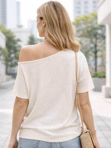 Bluzka gładka z wiskozą