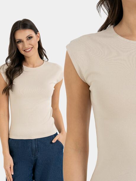 Bluzka bawełniana z modalem