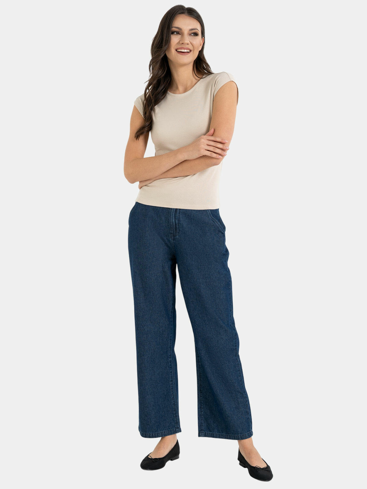 Bluzka bawełniana z modalem