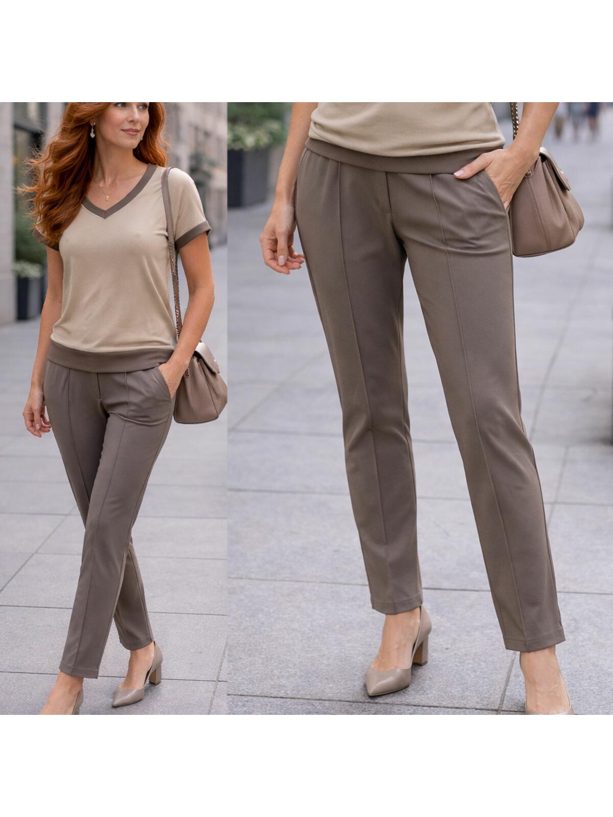 Spodnie z przeszyciami