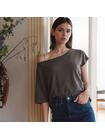 Asymetryczna bluzka z wiskozą