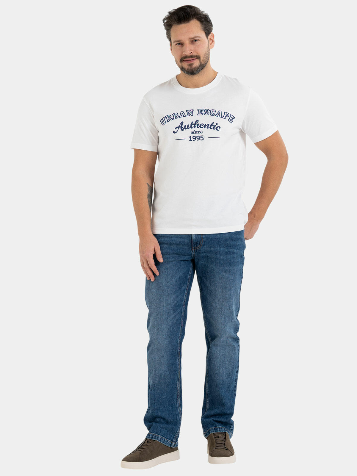 T-shirt bawełniany z nadrukiem