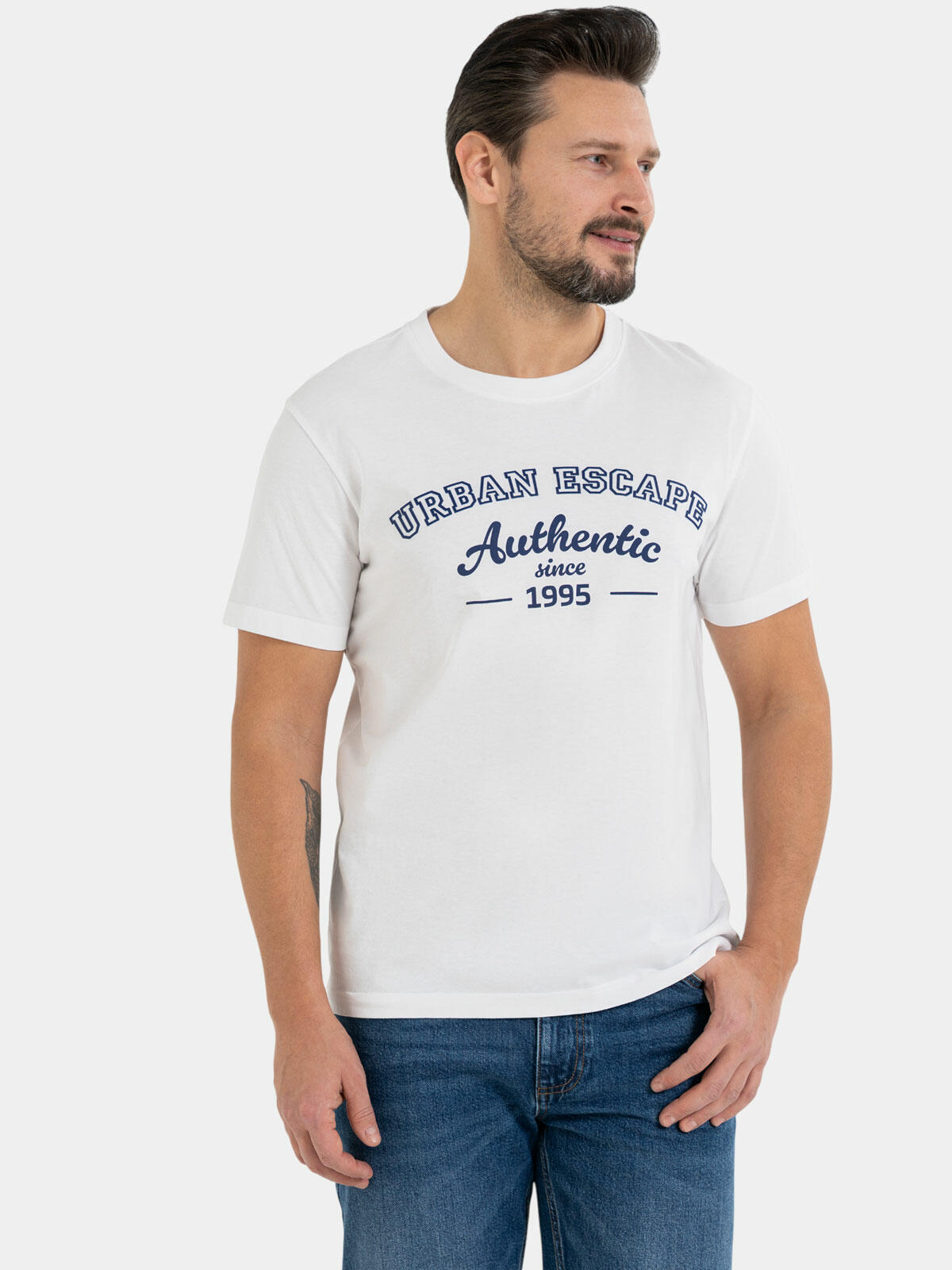 T-shirt bawełniany z nadrukiem