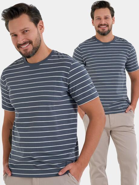 T-shirt bawełniany w paski