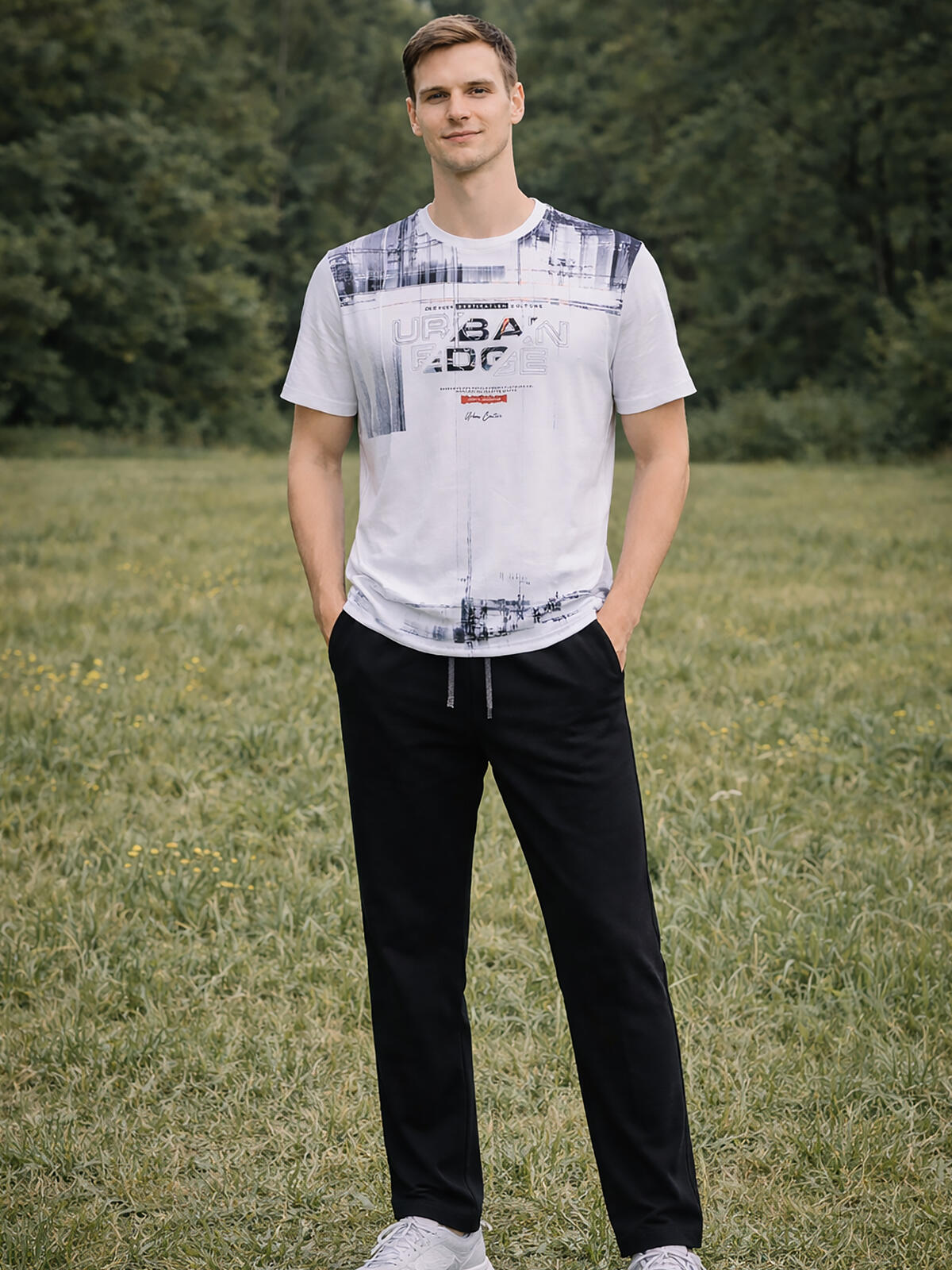 T-shirt bawełniany z nadrukiem