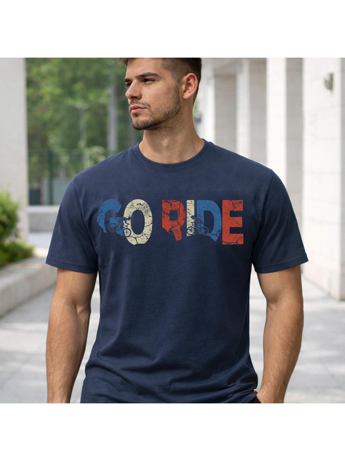 T-shirt z kolorowym nadrukiem