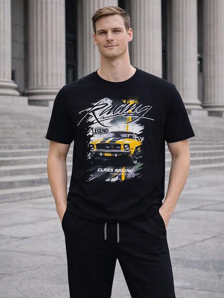 Bawełniany t-shirt z nadrukiem