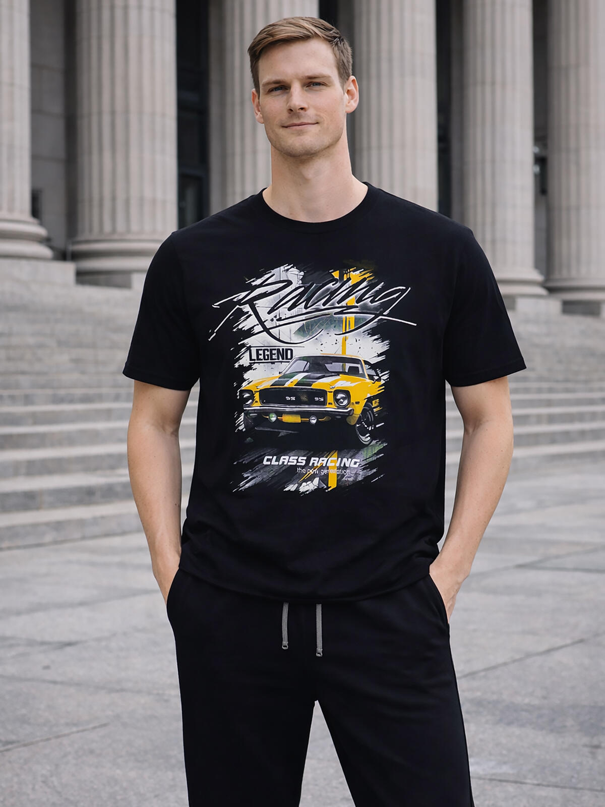 Bawełniany t-shirt z nadrukiem