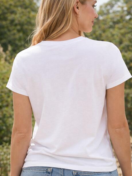 T-shirt bawełniany z nadrukiem