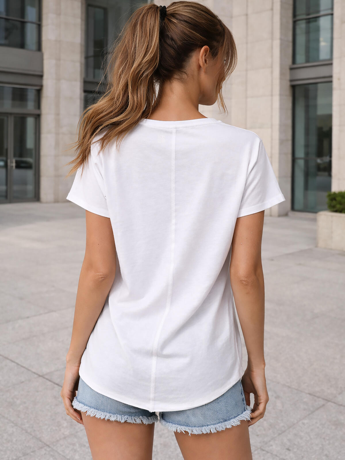 Bawełniany T-shirt z kieszonką