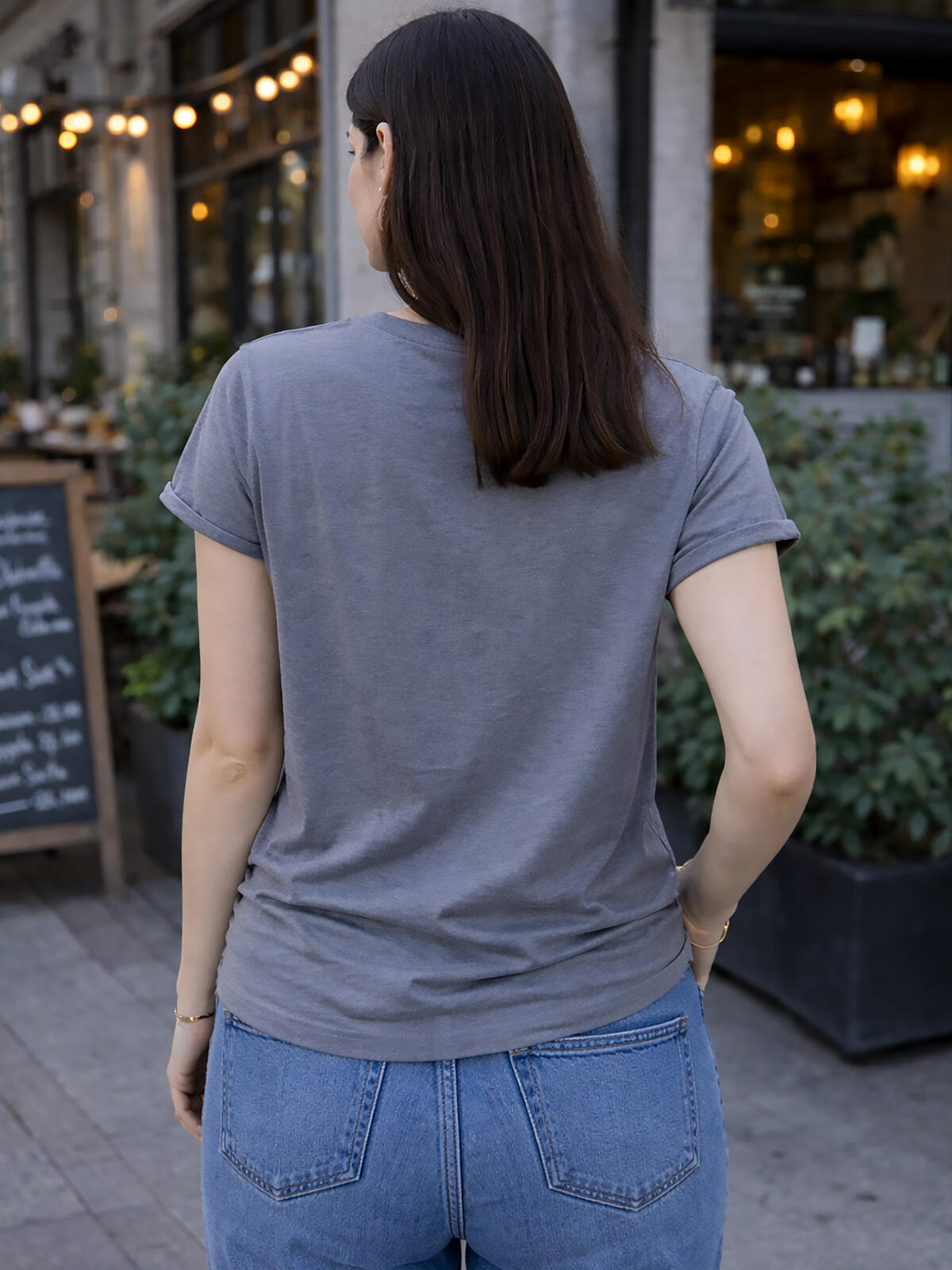 T-shirt bawełniany z wiskozą