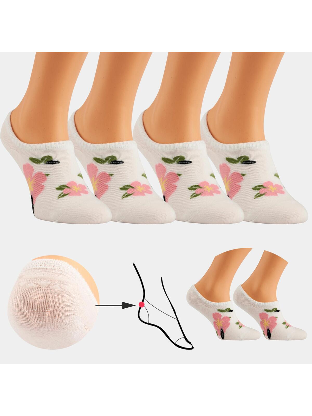 Stopki w kwiaty 2-pak 39-41