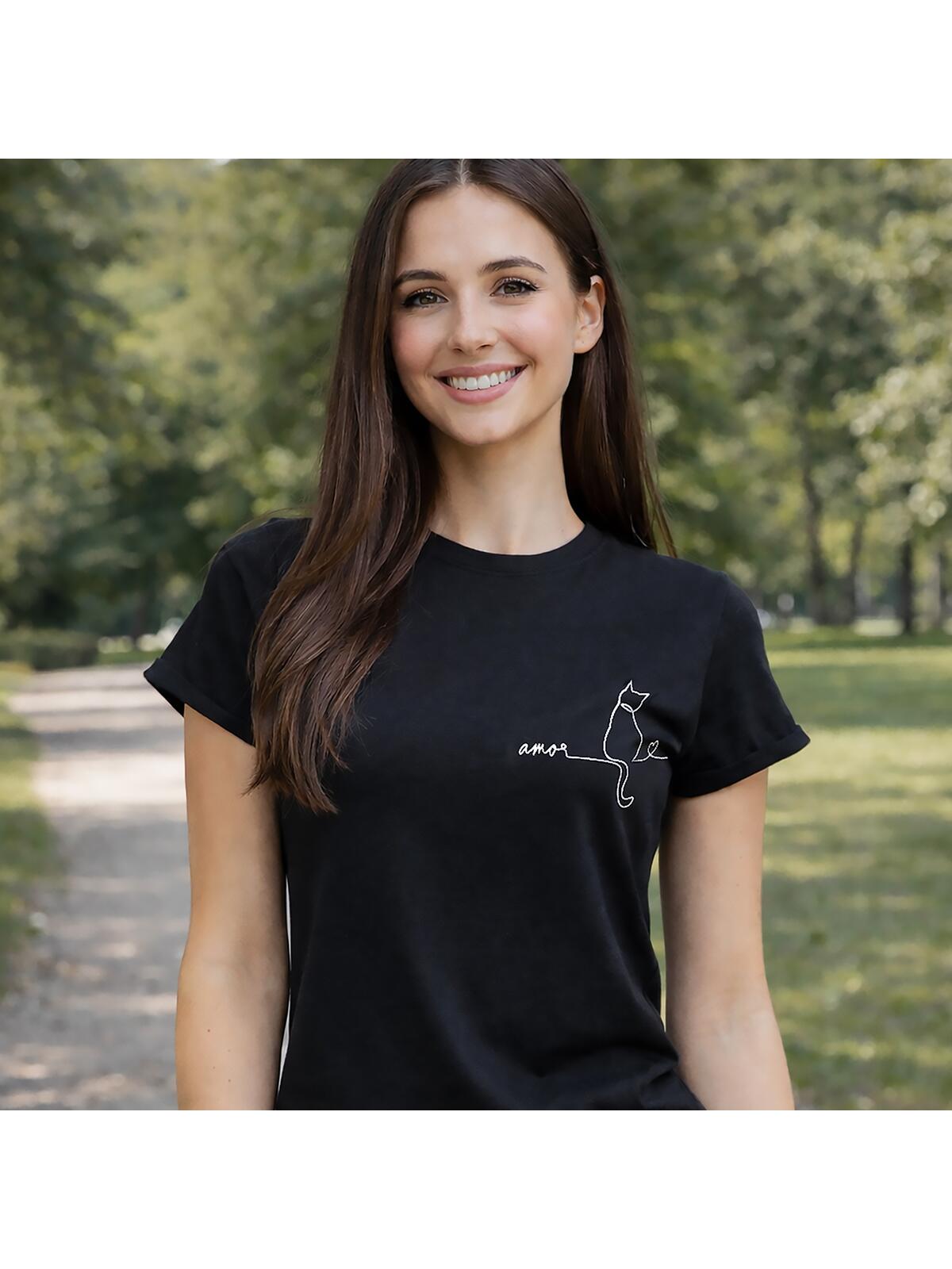 T-shirt bawełniany z nadrukiem