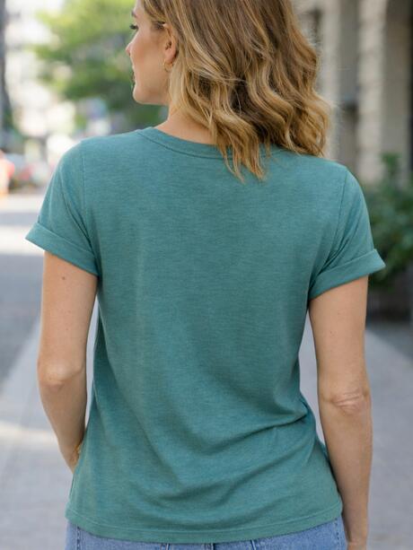 T-shirt z bawełny i wiskozy