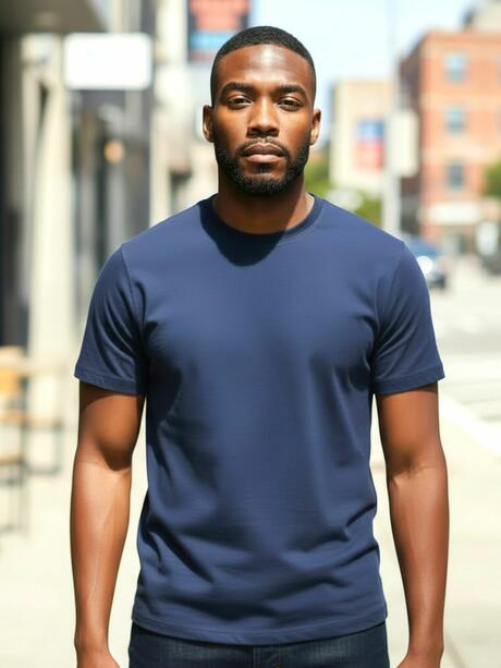 T-shirt z bawełny czesanej