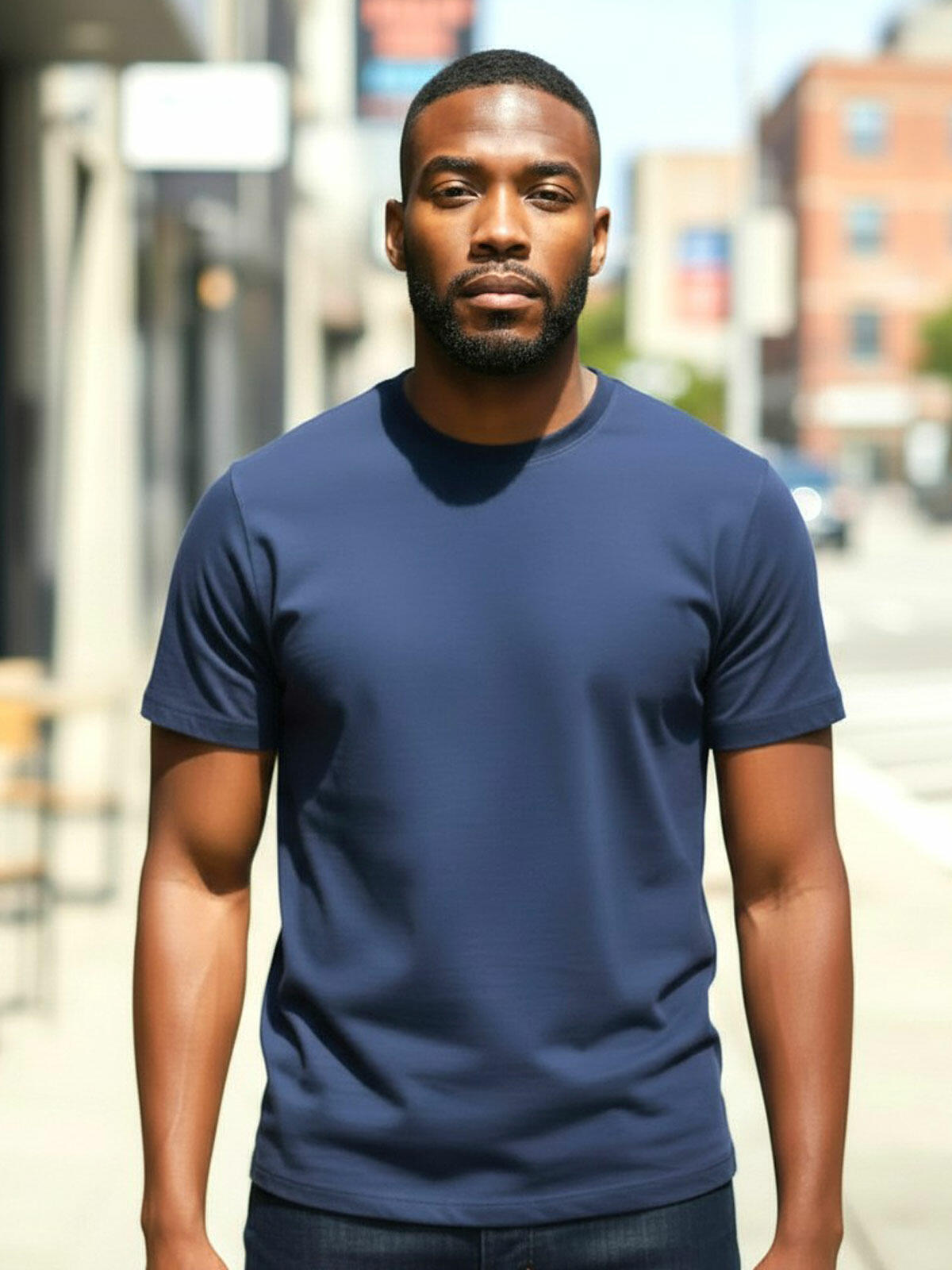 T-shirt z bawełny czesanej