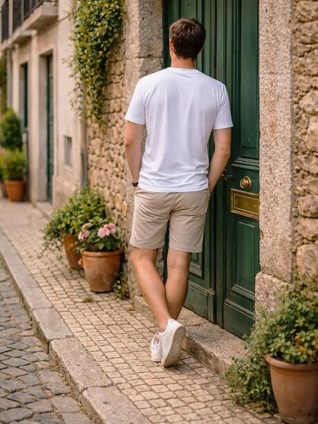 T-shirt z tłoczonym napisem