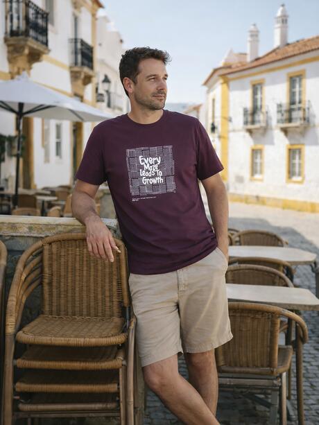 T-shirt bawełniany z nadrukiem