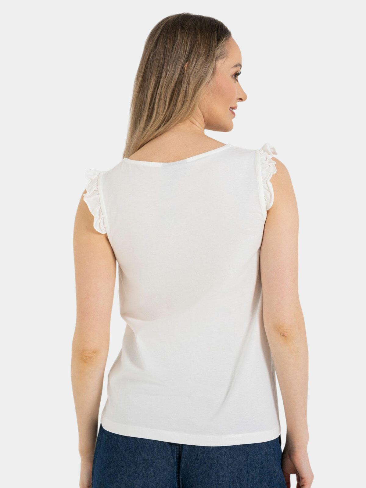 Bluzka bawełniana z falbankami