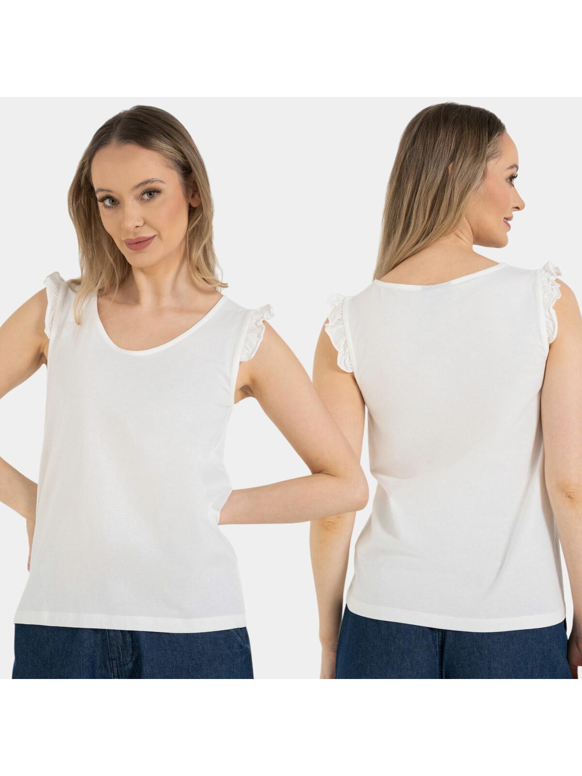 Bluzka bawełniana z falbankami