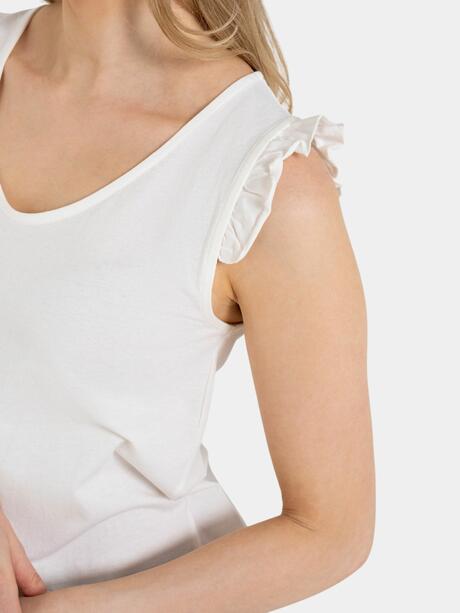 Bluzka bawełniana z falbankami