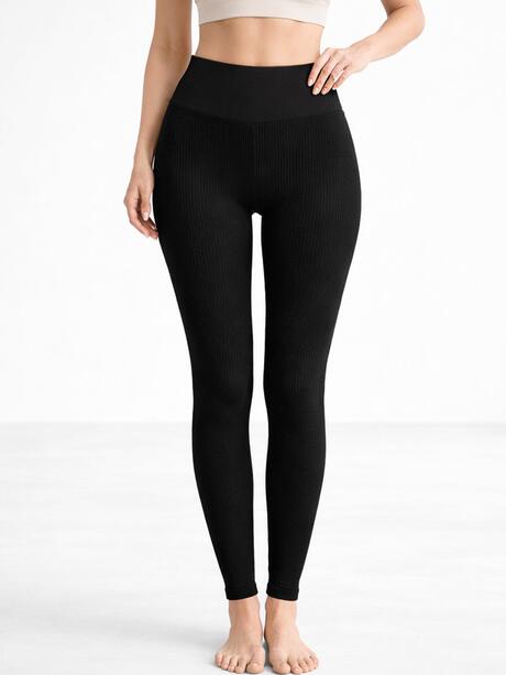 Legginsy prążkowane