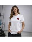 Bawełniany T-shirt z sercem