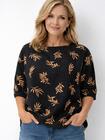 Luźna wzorzysta bluzka