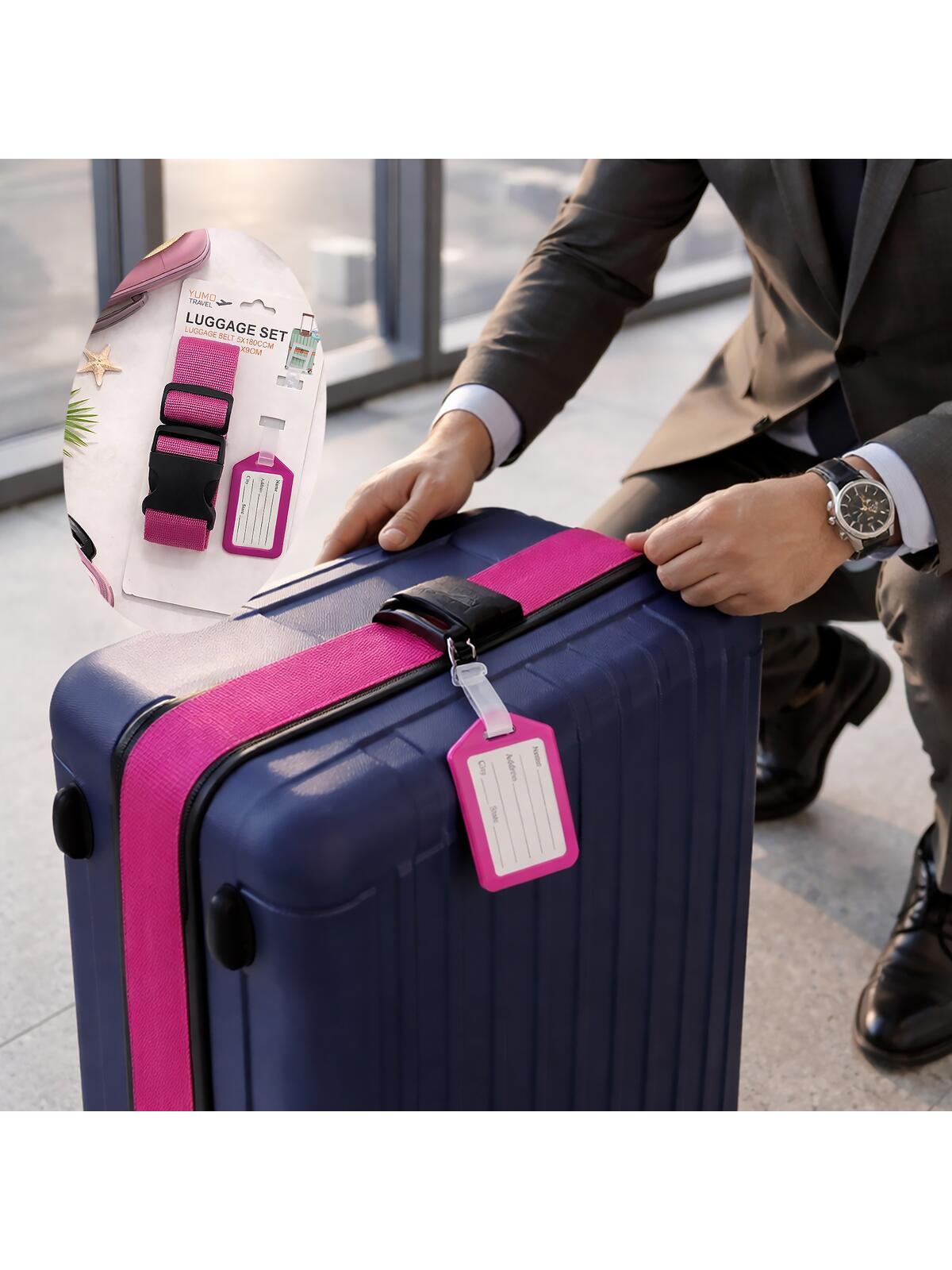 Pas do bagażu z identyfikatorem