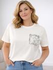T-shirt z ozdobną kieszonką