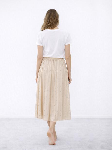 Spódnica plisowana z kryształkami