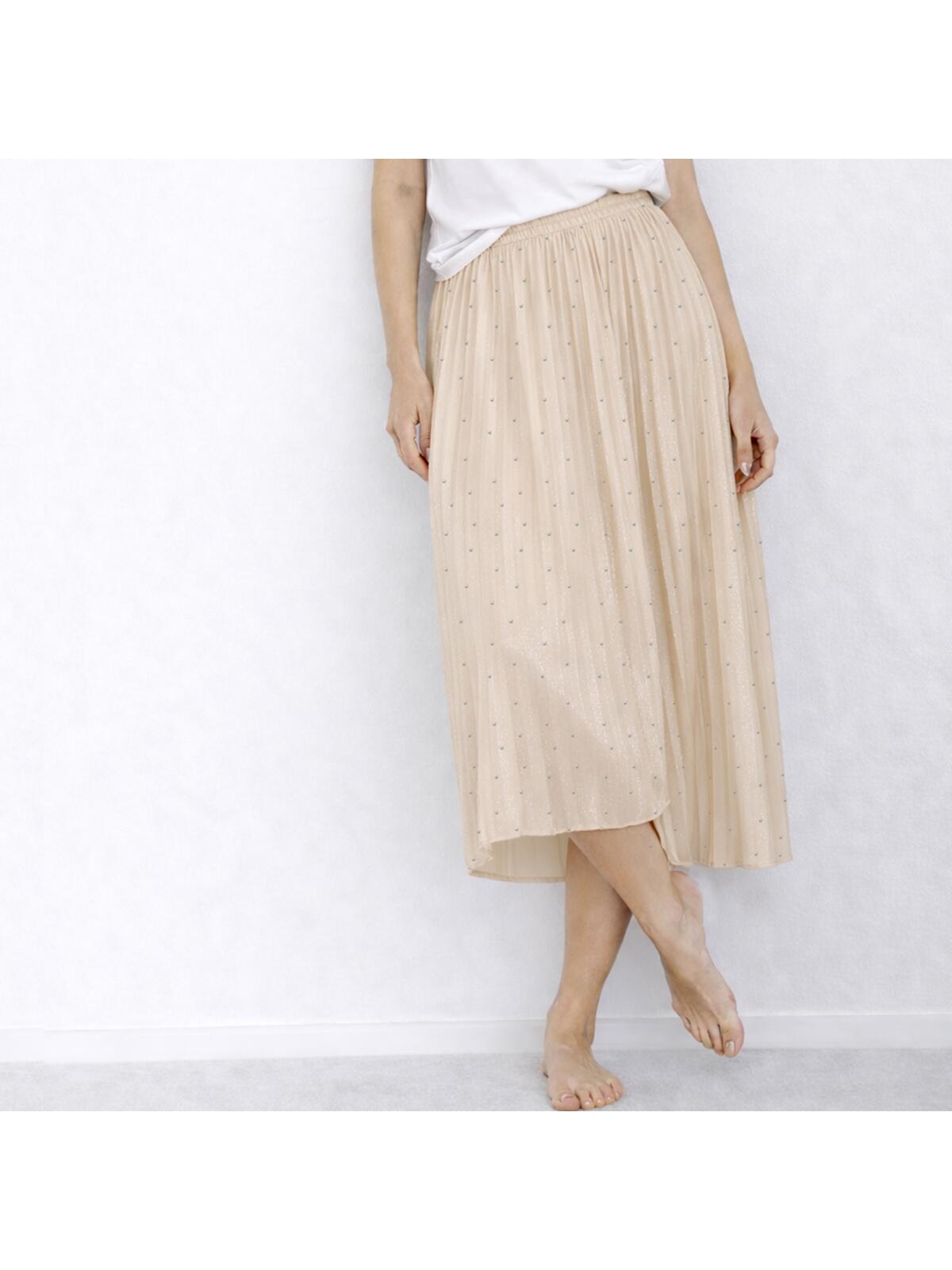 Spódnica plisowana z kryształkami