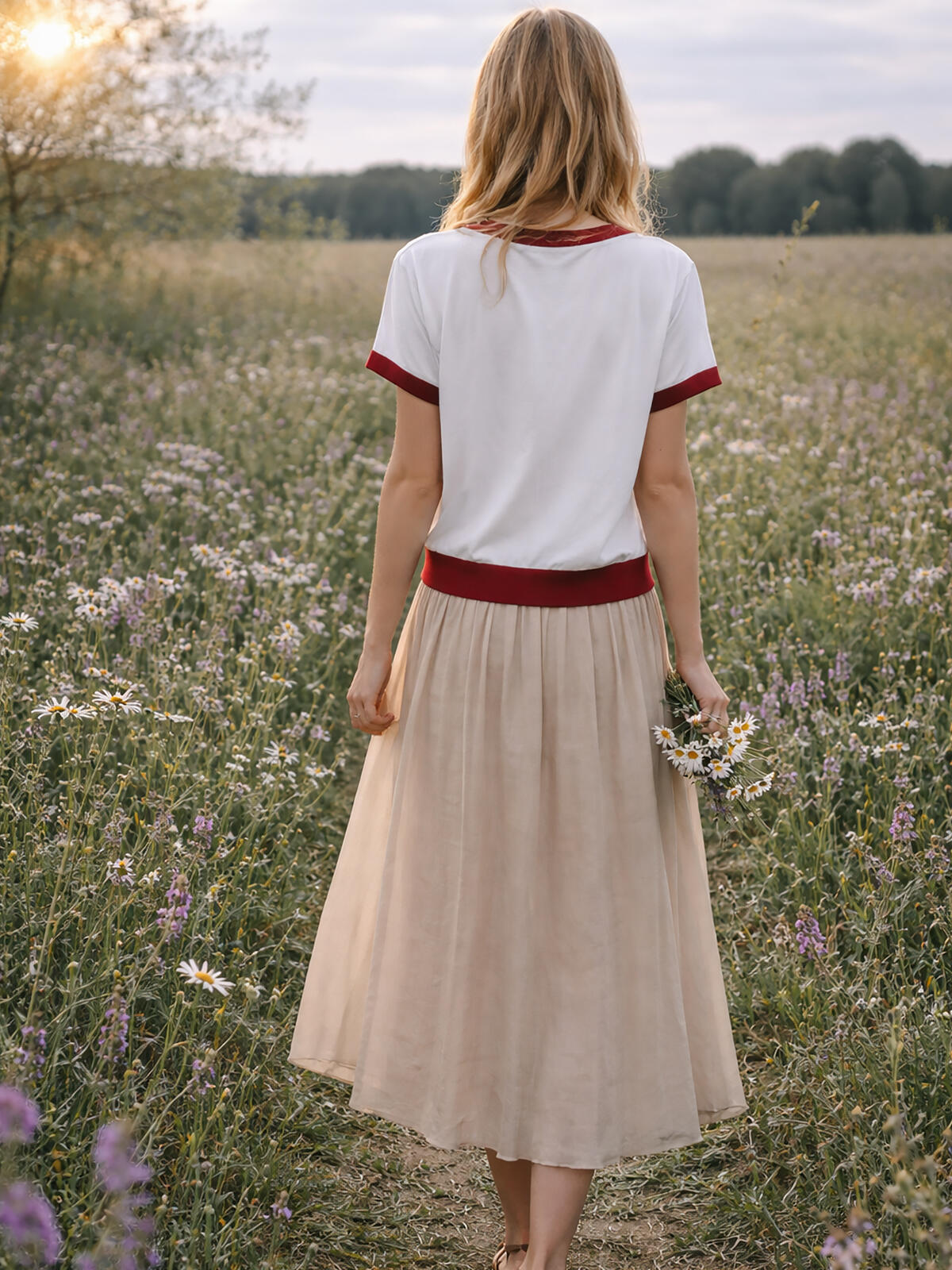 Bluzka z kwiatowym nadrukiem