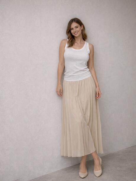 Bawełniany top z kryształkami