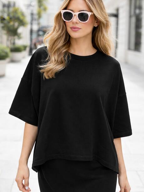 Bluzka z dodatkiem bawełny