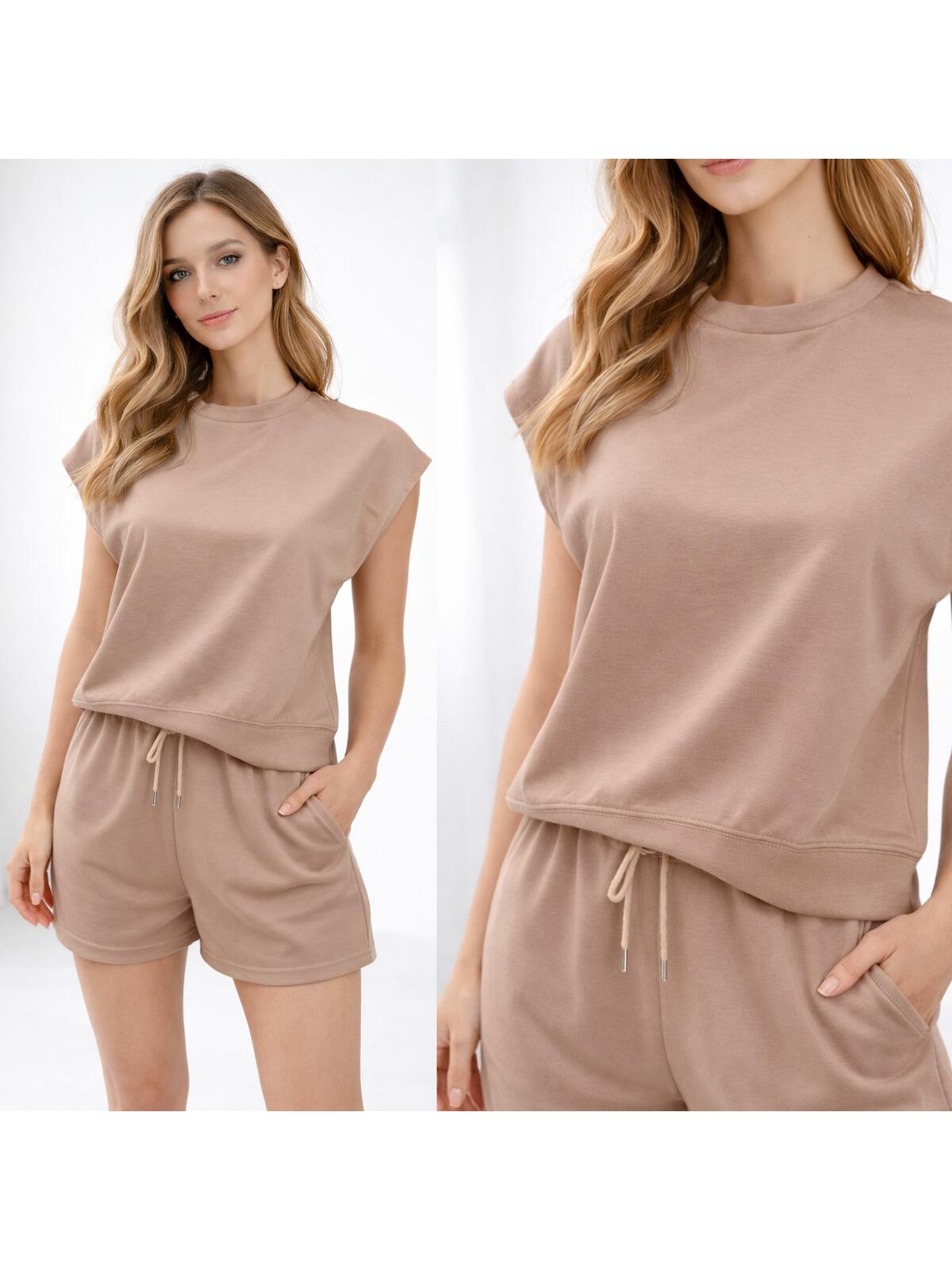 Luźna bluzka z wiskozą