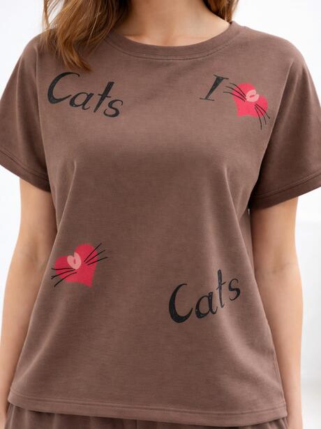 Bawełniana bluzka z printem