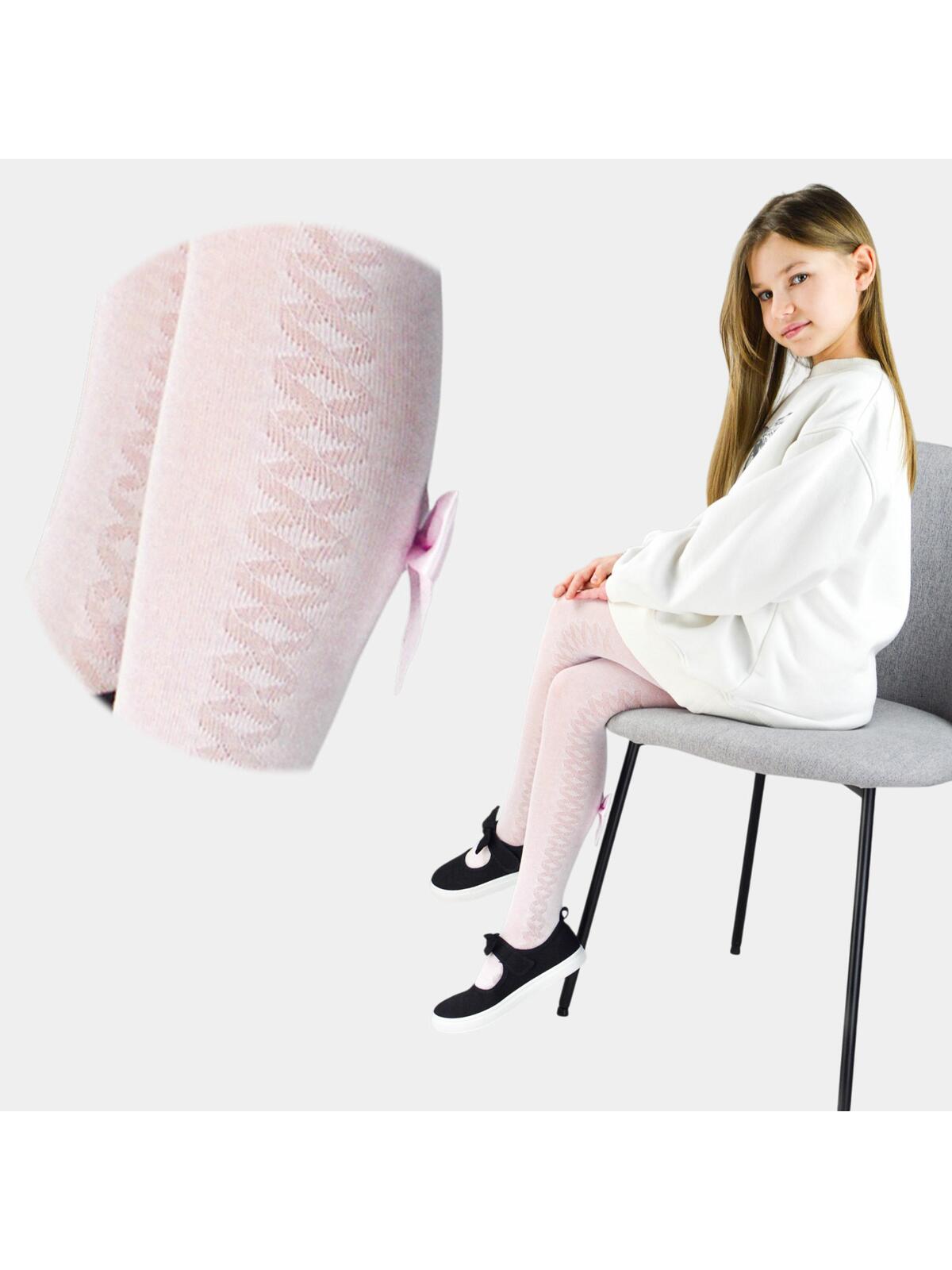 Rajstopy z kokardką