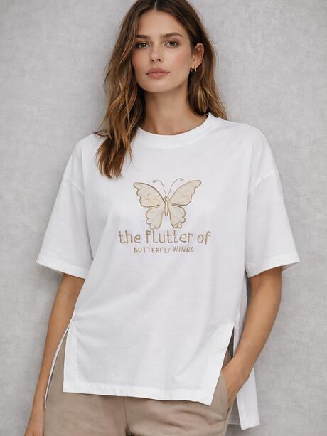 Luźna bluzka bawełniana