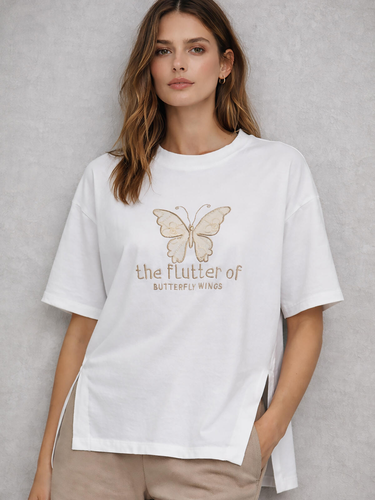 Luźna bluzka bawełniana