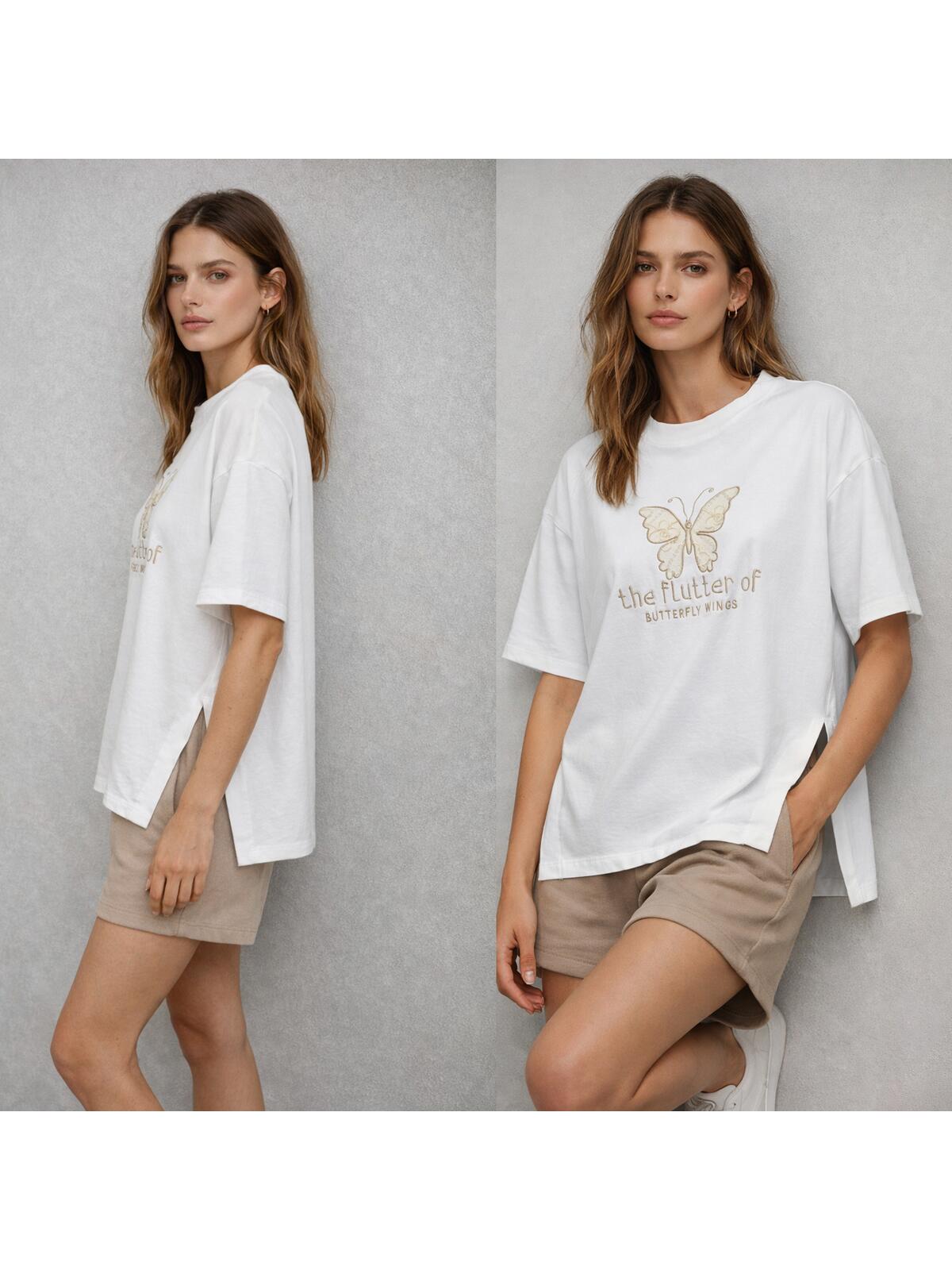 Luźna bluzka bawełniana