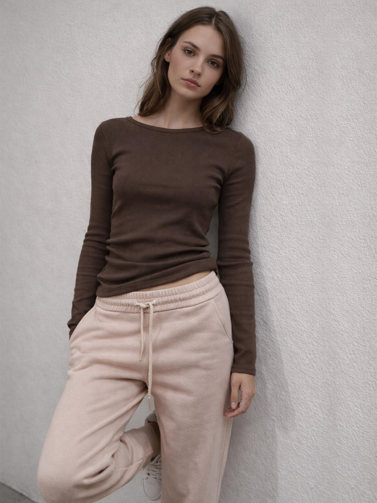 Bawełniana bluzka w prążek