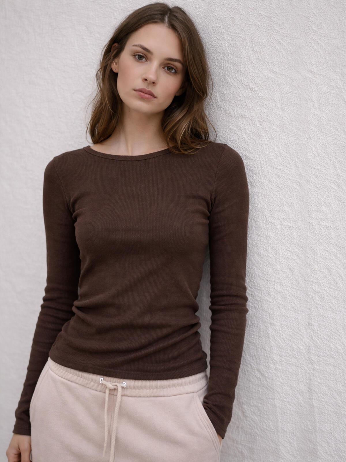 Bawełniana bluzka w prążek