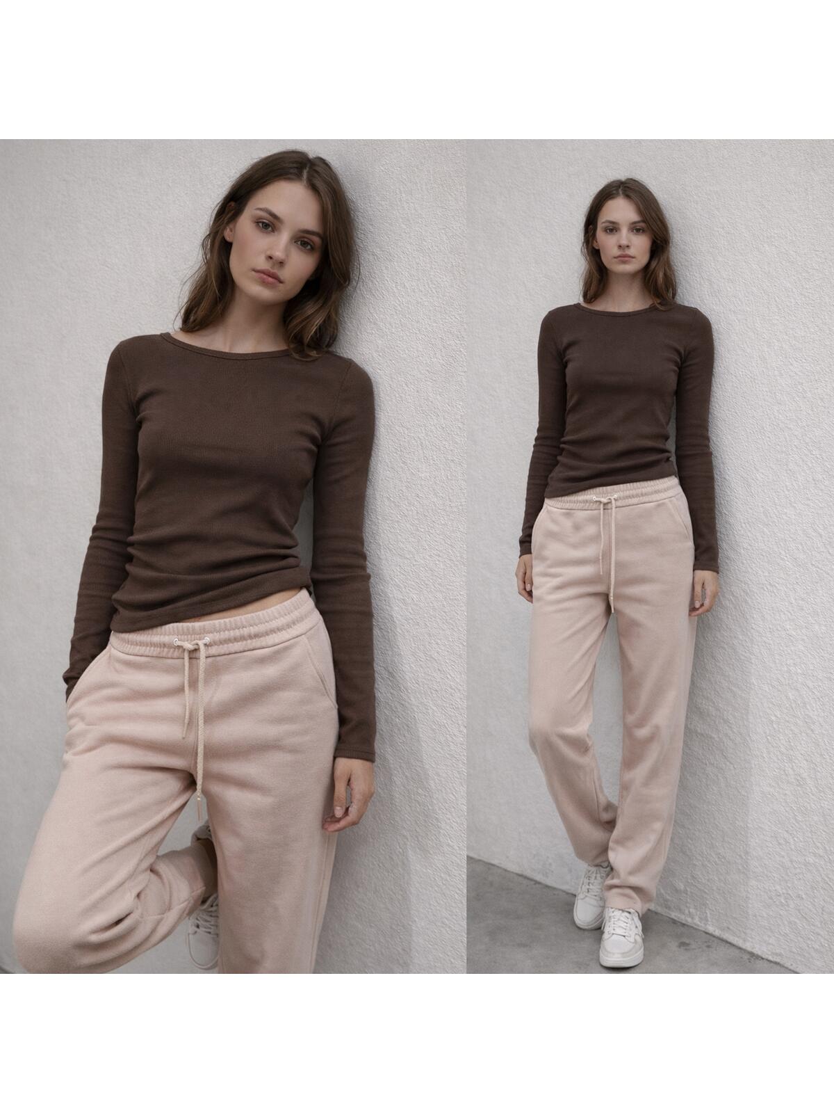 Bawełniana bluzka w prążek