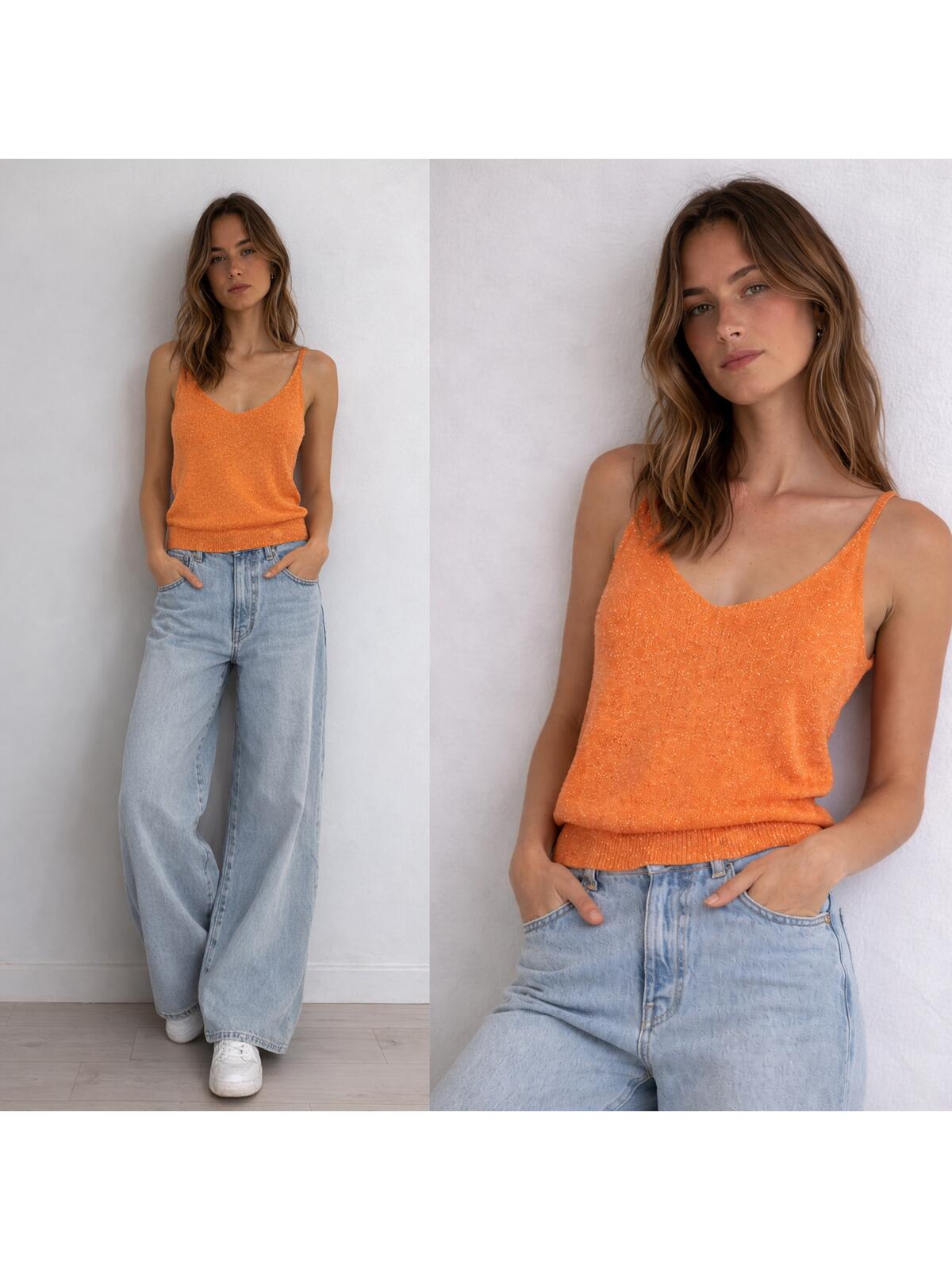 Top z metaliczną nitką