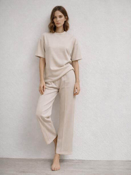 Spodnie z przeszyciami