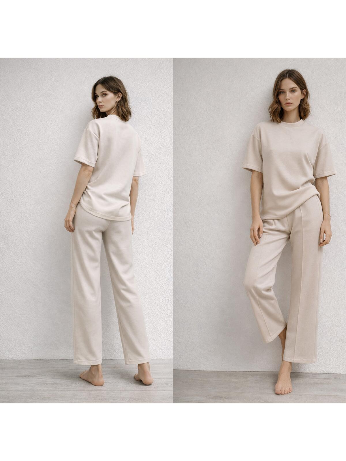 Spodnie z przeszyciami