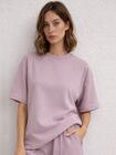 Gładki T-shirt z wiskozą